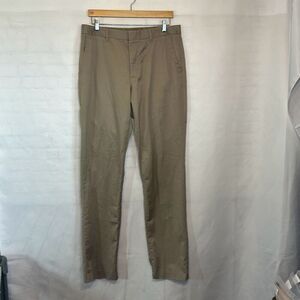 Bonobos Mens Khaki Straight Leg Wednesday Warrior Dress Pants 100% Cotton 34/36